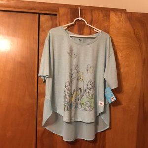 Women’s Disney light blue short sleeve shirt